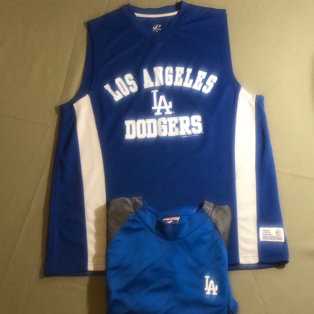 Lot of Two LA Dodgers sz small T-shirts